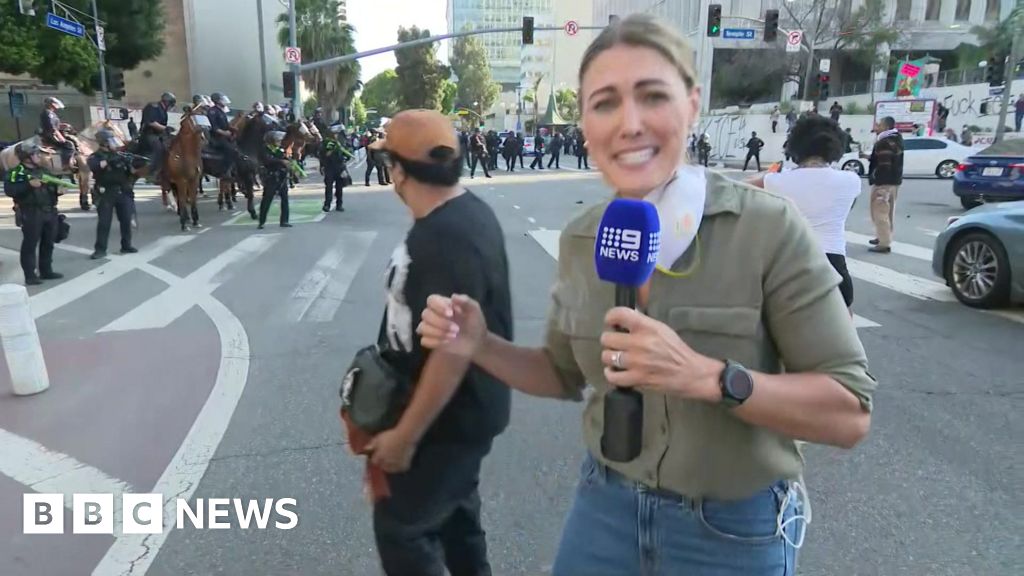 LA protests: Australian journalist hit by 'rubber bullet' 