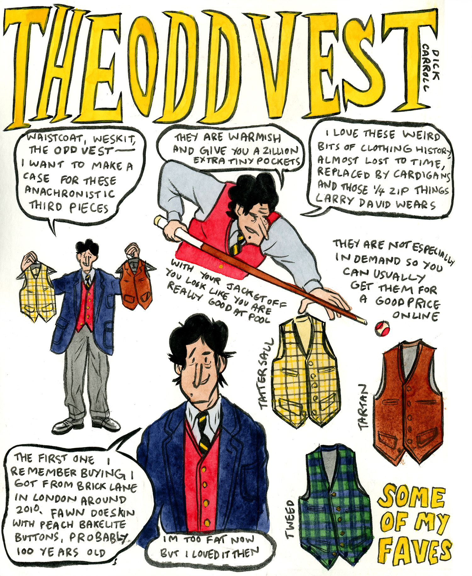 Style & Fashion Drawings: The Odd Vest – Put This On