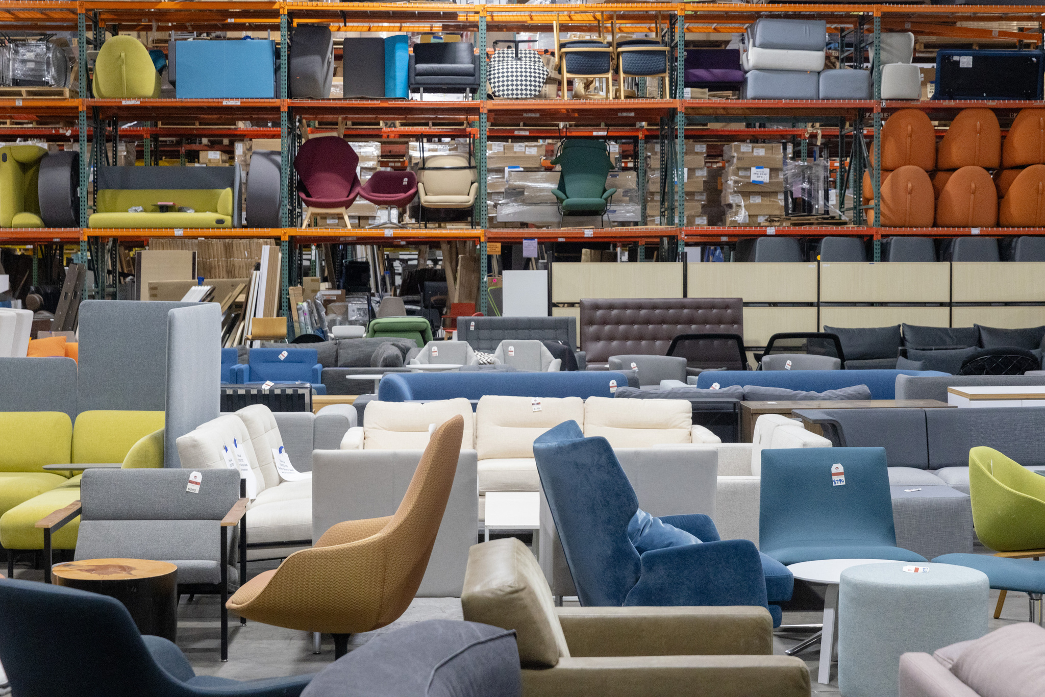 If you want luxury furniture for less, trek to a hidden Bay Area warehouse