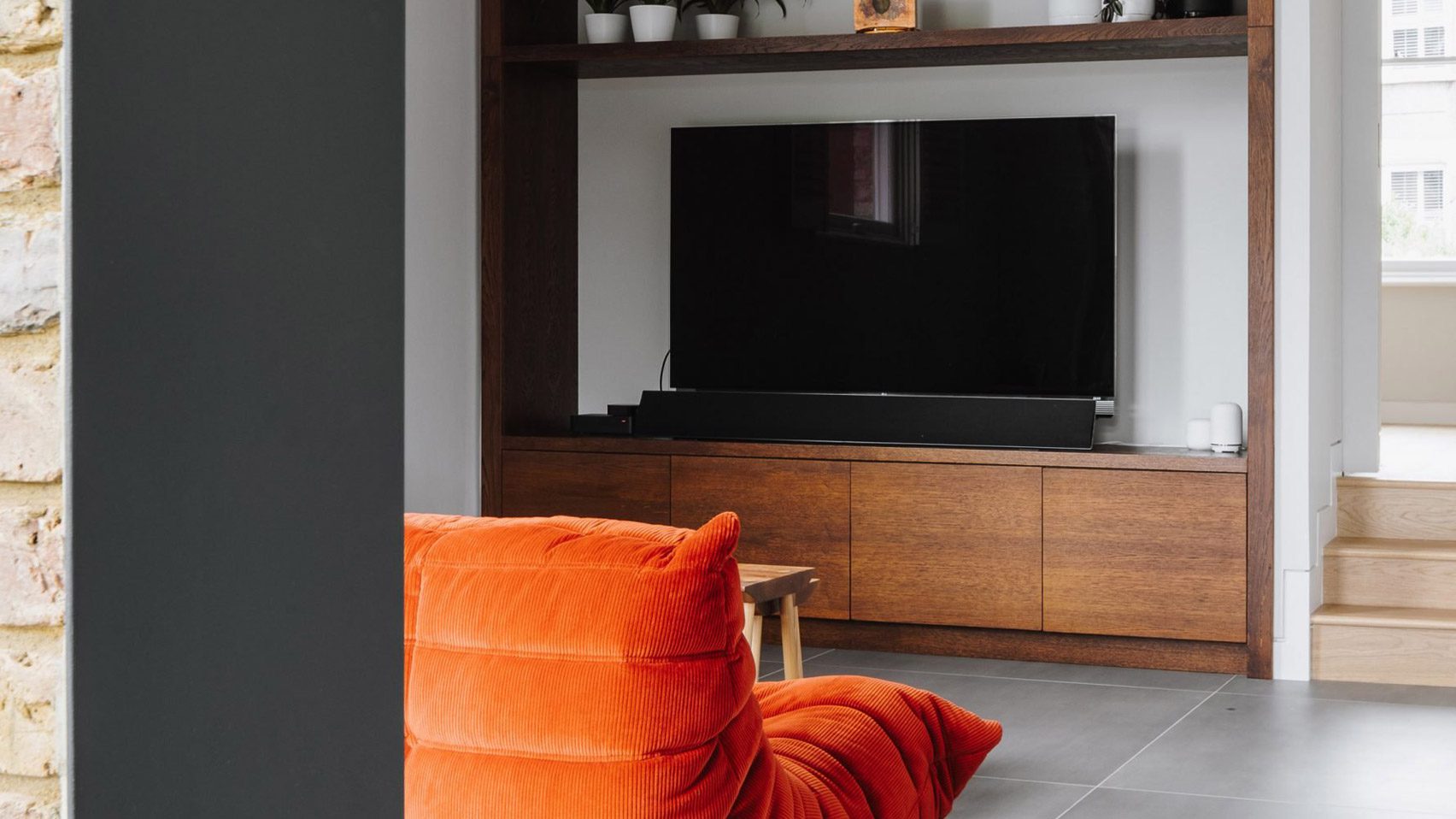 "What to do with the TV is among the most challenging design problems in today's American home"