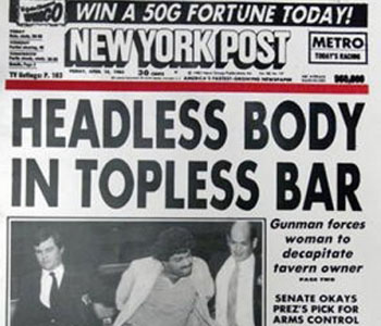 The real story of 'Headless Body in Topless Bar,' as argued by veterans of the 'Post'