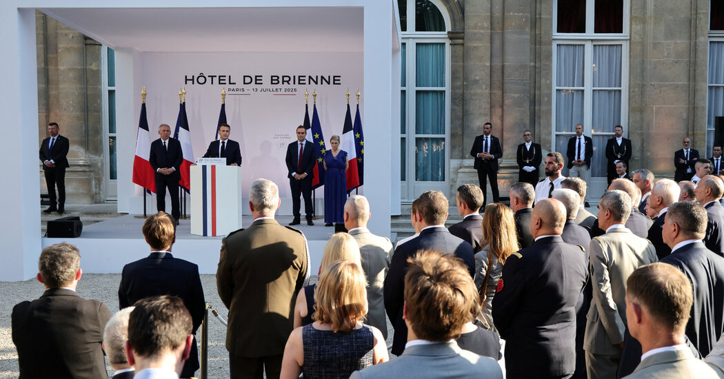 Macron Increases Military Spending, Saying Freedom Is Threatened