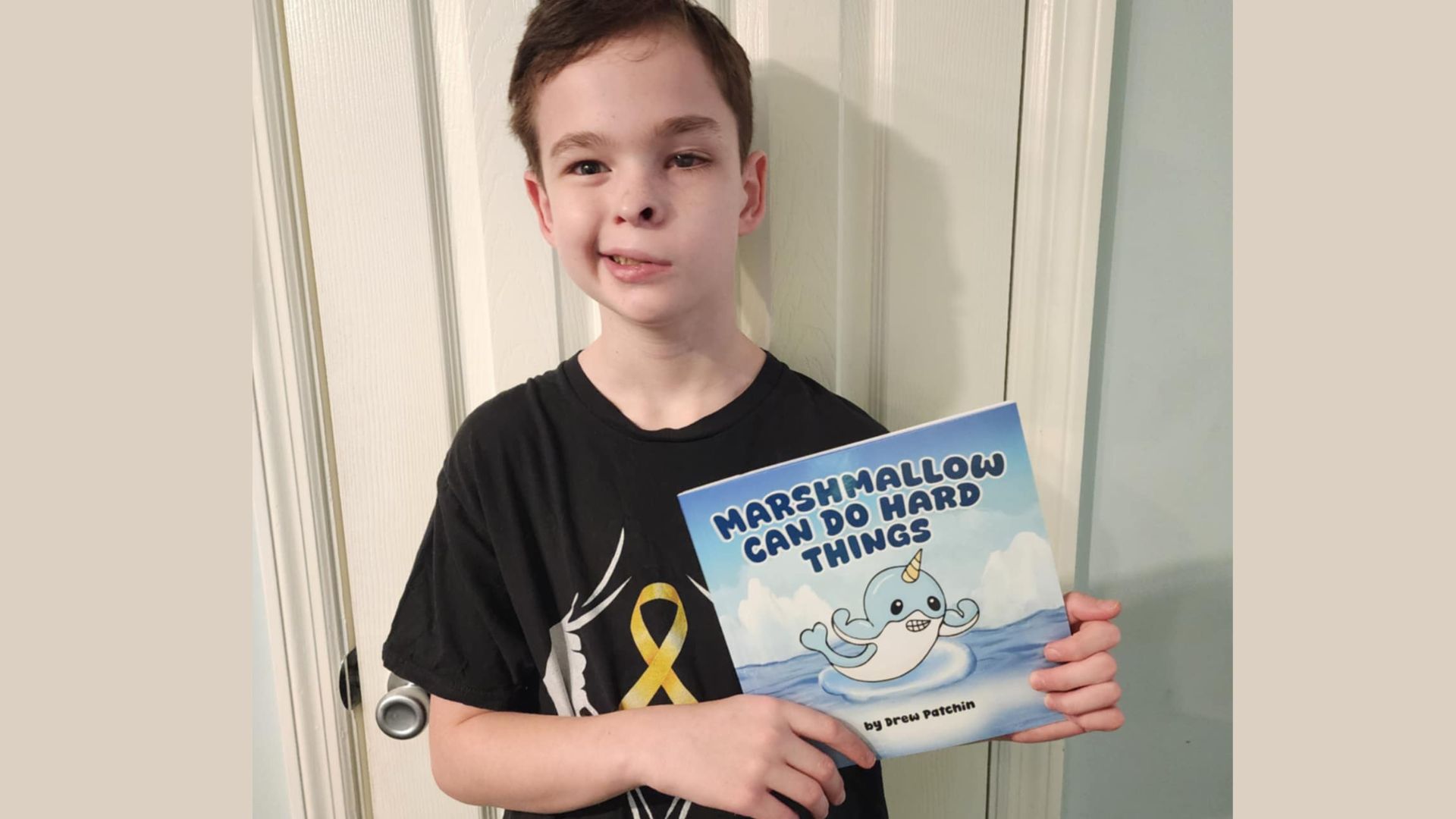 12-year-old cancer warrior Drew Patchin turns life’s hard lessons into children’s book