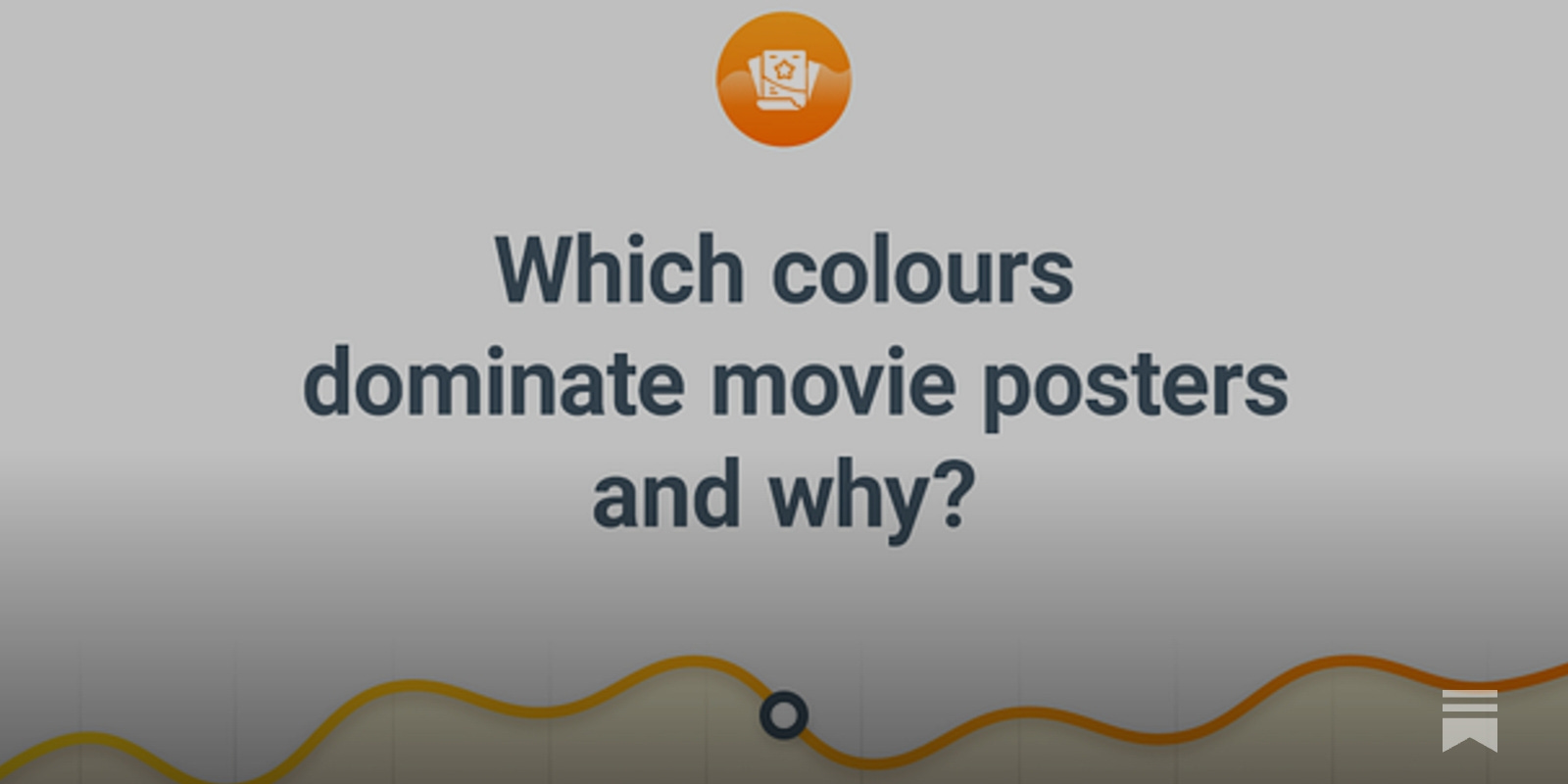 Which colours dominate movie posters and why?