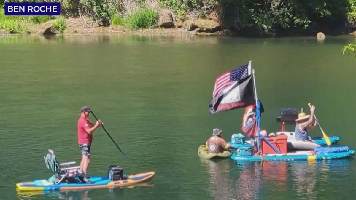 Hundreds Take To The Clackamas River In Protest Of Paddle Permit Signed By Tina Kotek
