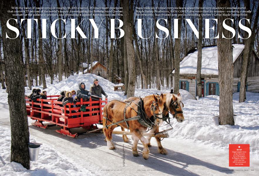 STICKY BUSINESS | Vanity Fair | Holiday 2016/2017